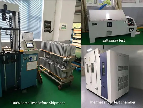 TieYing gas spring production line and quality control capability