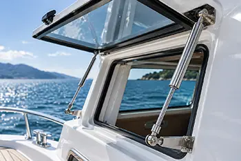 Marine gas struts for Marine Windows
