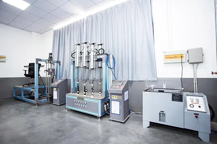 TieYing gas spring manufacturing and quality inspection
